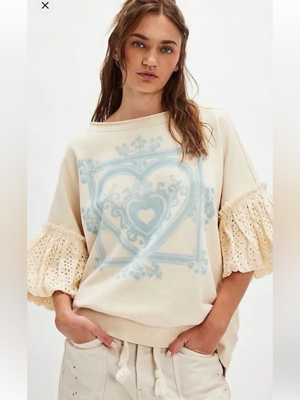 Free People Doily sweatshirt S
